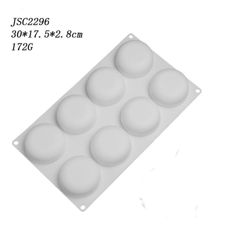 Mousse Cake Baking Silicone Mold, Specification: 8 Round