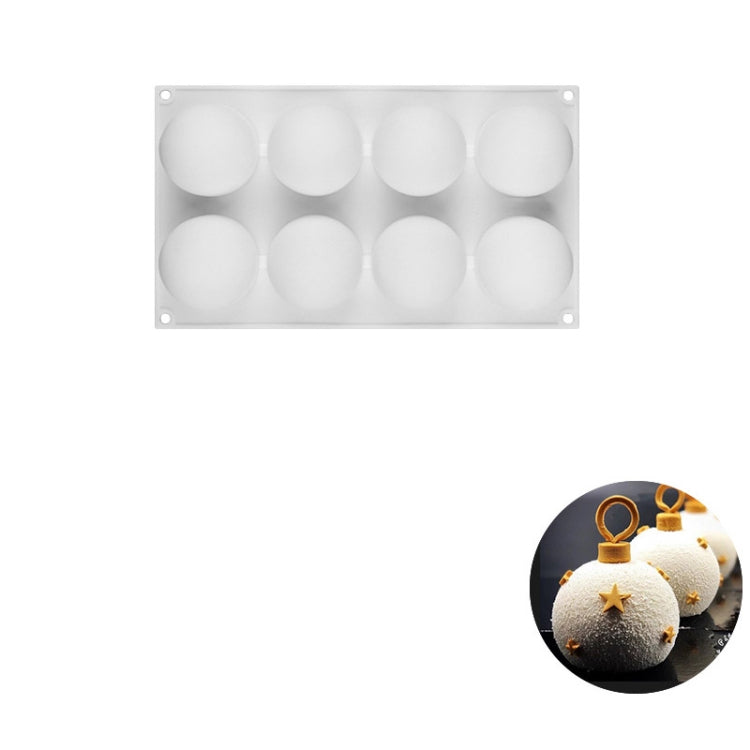 Mousse Cake Baking Silicone Mold, Specification:  8 Balls