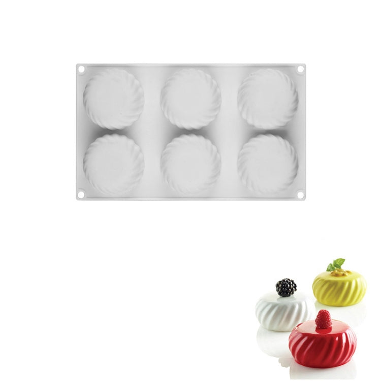 Mousse Cake Baking Silicone Mold, Specification: 6 Pumpkins