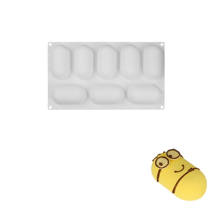 Mousse Cake Baking Silicone Mold, Specification: 8 Capsules