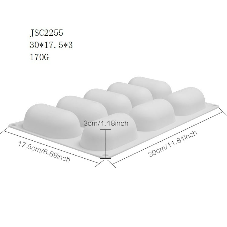 Mousse Cake Baking Silicone Mold, Specification: 8 Capsules