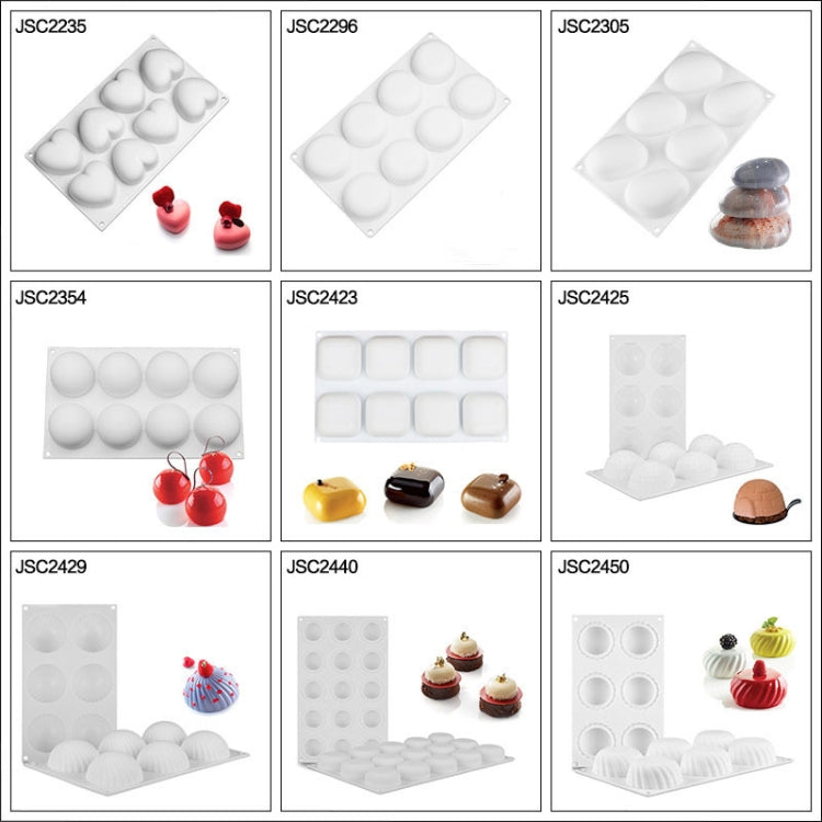 Mousse Cake Baking Silicone Mold, Specification: 8 Capsules