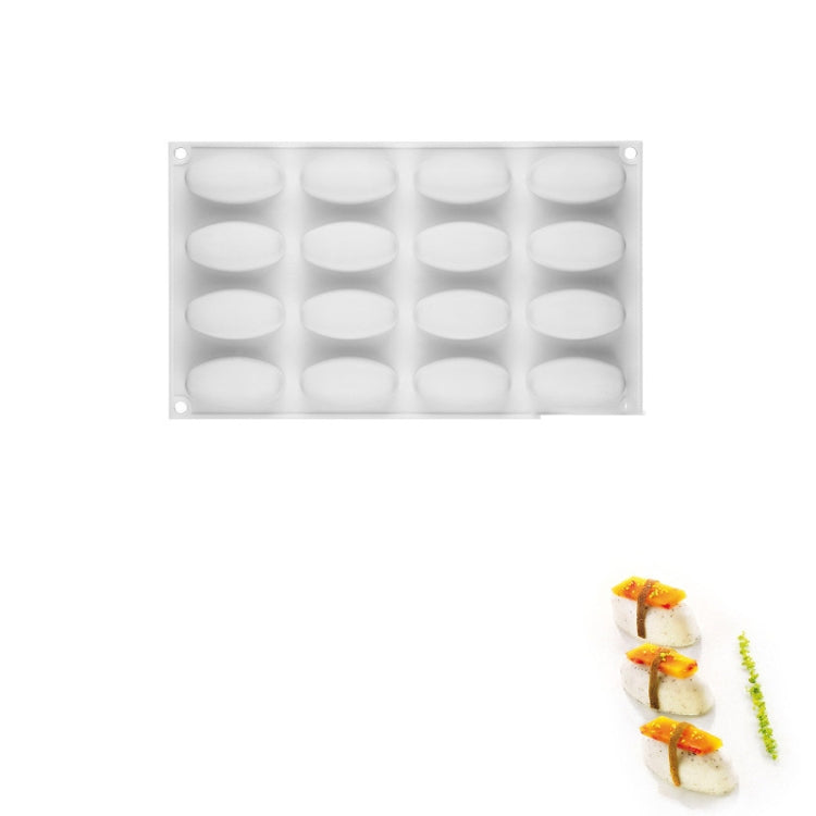 Mousse Cake Baking Silicone Mold, Specification: 16 Sushi
