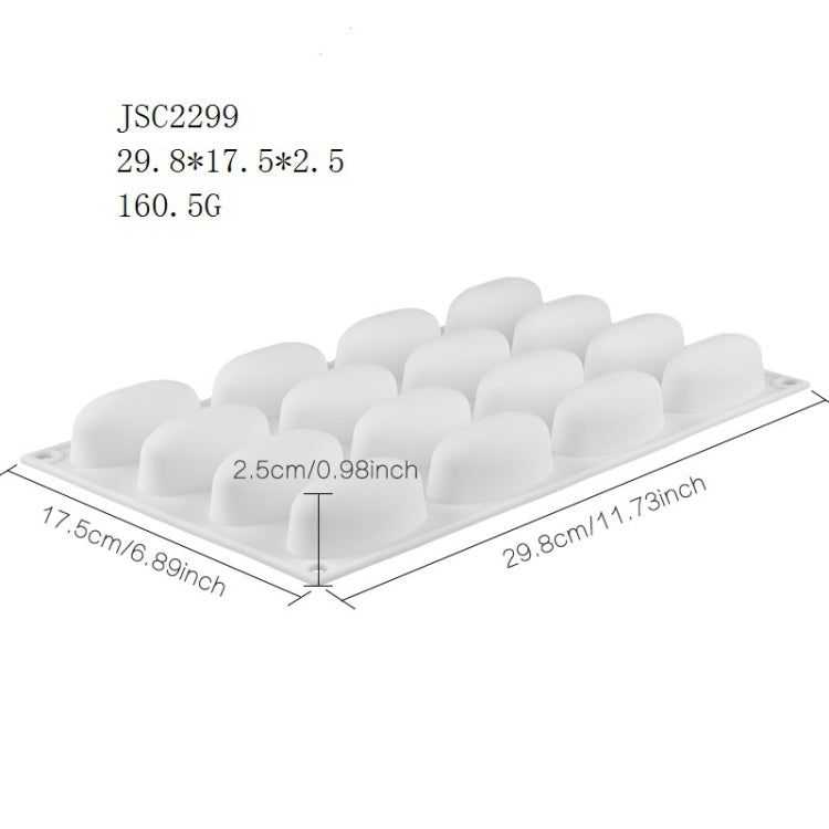 Mousse Cake Baking Silicone Mold, Specification: 16 Sushi