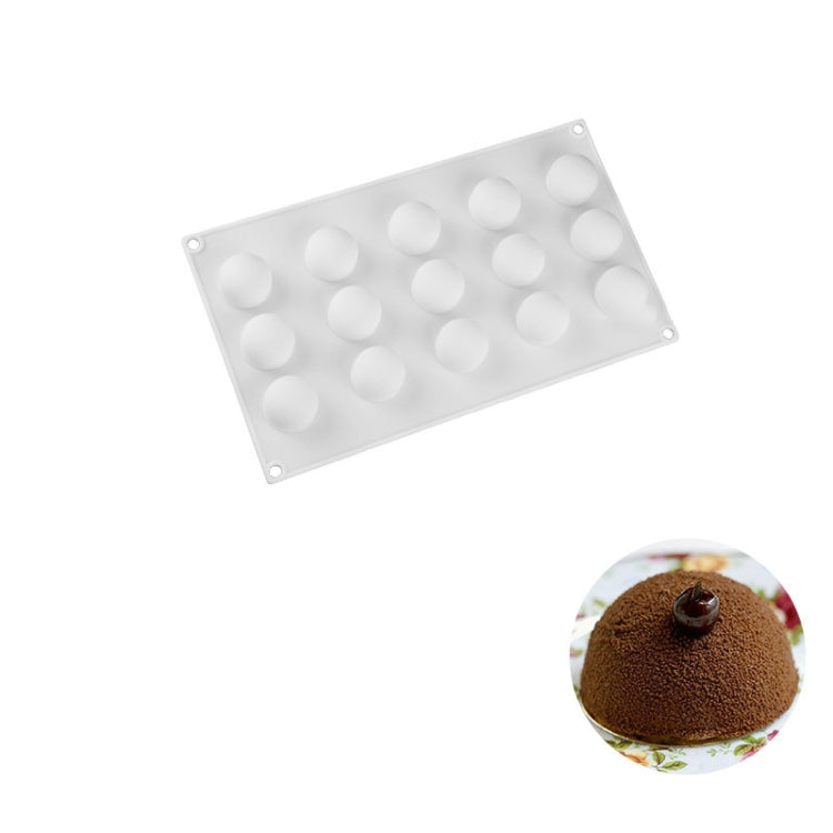 Mousse Cake Baking Silicone Mold, Specification: 15 Balls