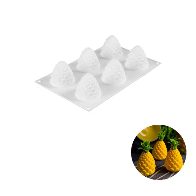 Mousse Cake Baking Silicone Mold, Specification: 6 Pine Cones
