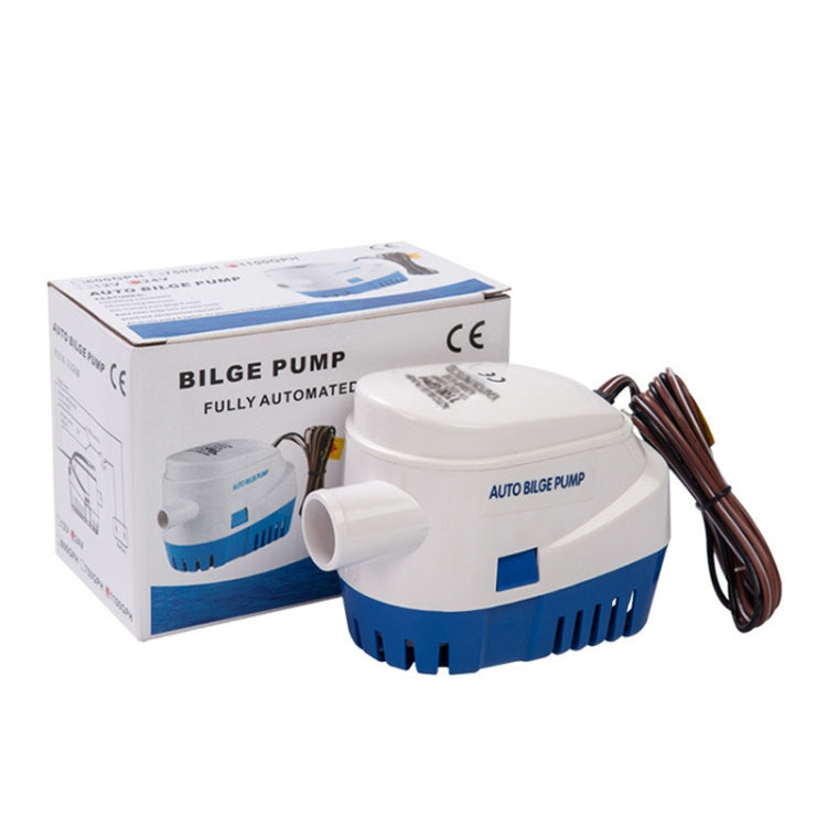 600GPH-12V Blue Automatic Bilge Pump Submersible Water Electric Pump For Yacht Marine Boat