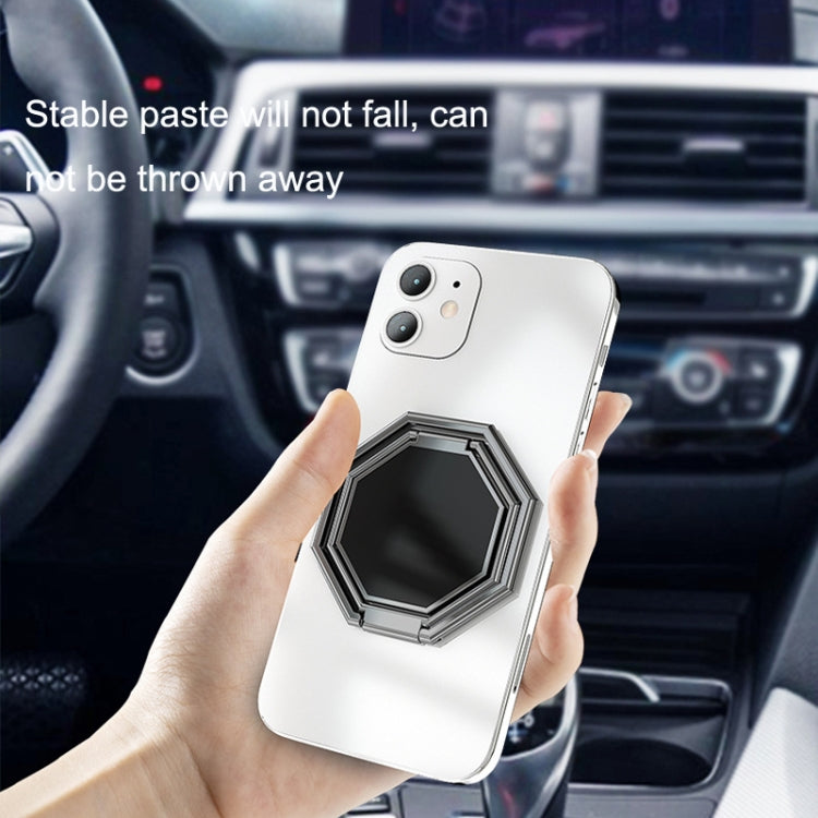 Metal Ring Buckle Live Rotating Magnetic Suction Car Desktop Tablet Folding Phone Bracket