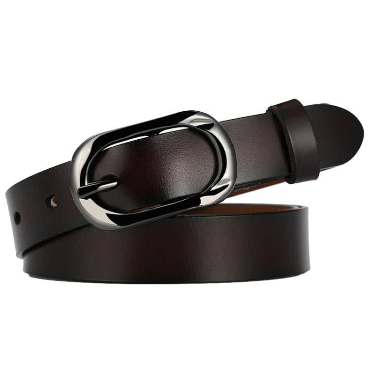 ZK--052 Soft and Wear-resistant Fine Cowhide Belt with Pin Buckle, Length: 105cm