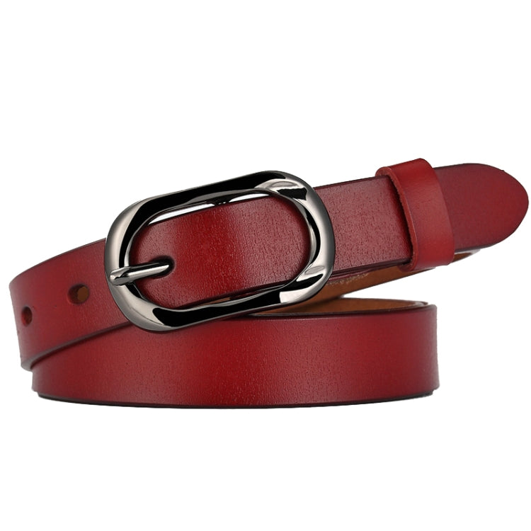 ZK--052 Soft and Wear-resistant Fine Cowhide Belt with Pin Buckle, Length: 115cm