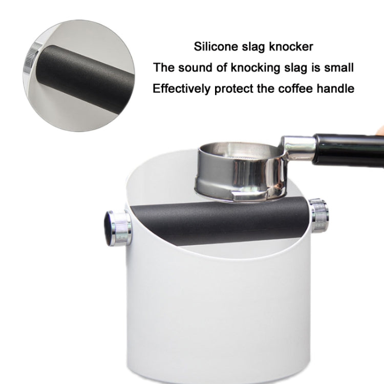 Coffee Waste Bin Milk Tea Residue Recycling Powder Box, Color: Black (45 Steel)