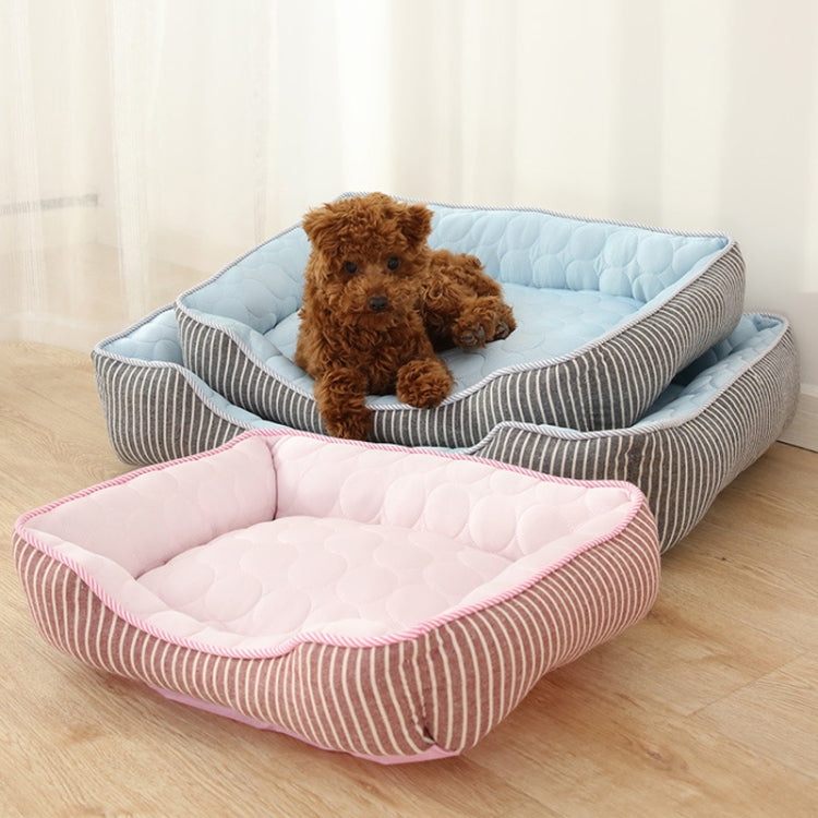 Summer Cold Feeling Dog Cat Kennel Ice Silk Cool Den,Size: