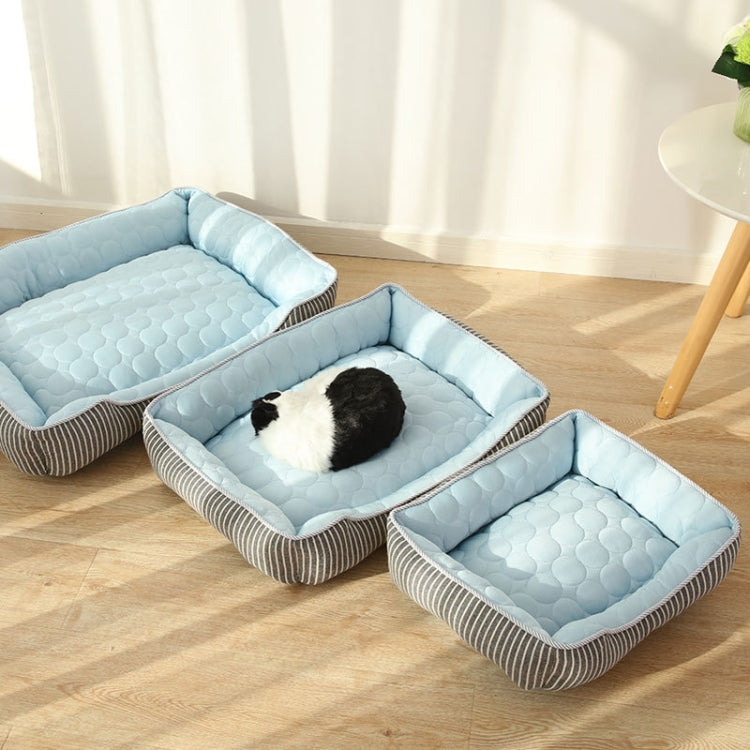 Summer Cold Feeling Dog Cat Kennel Ice Silk Cool Den,Size: