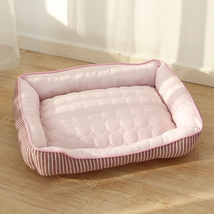 Summer Cold Feeling Dog Cat Kennel Ice Silk Cool Den,Size: