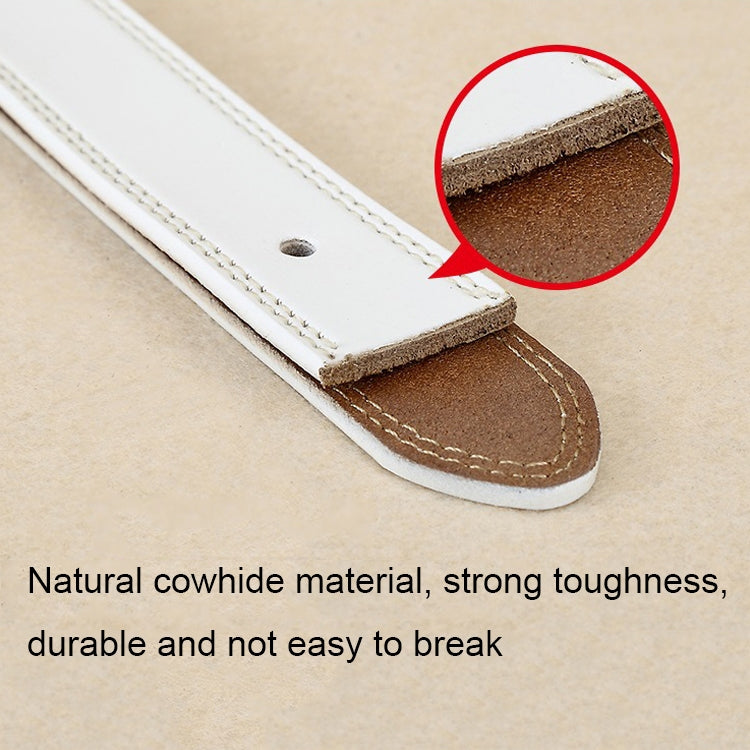 ZK--049 Double-stitched Hollow Pin Buckle Belt, Length: 110cm