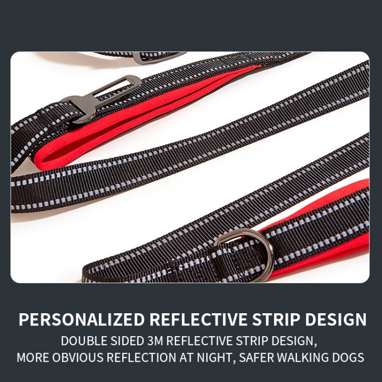 Anti-break Pet Leash Car Dual-purpose Reflective Seat Belt, Size: