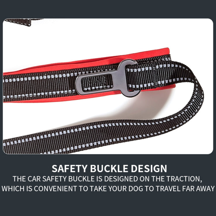 Anti-break Pet Leash Car Dual-purpose Reflective Seat Belt, Size:
