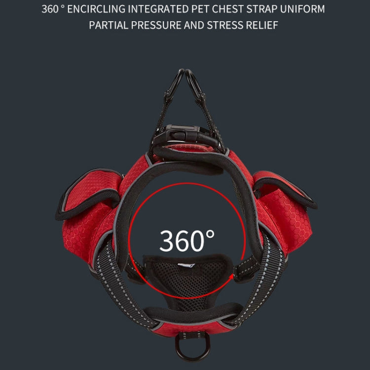 Distributed Load Soft Reflective Pet Chest Strap, Size:
