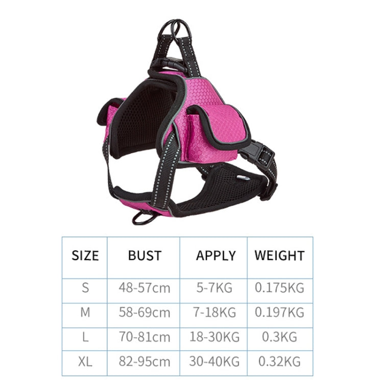 Distributed Load Soft Reflective Pet Chest Strap, Size: