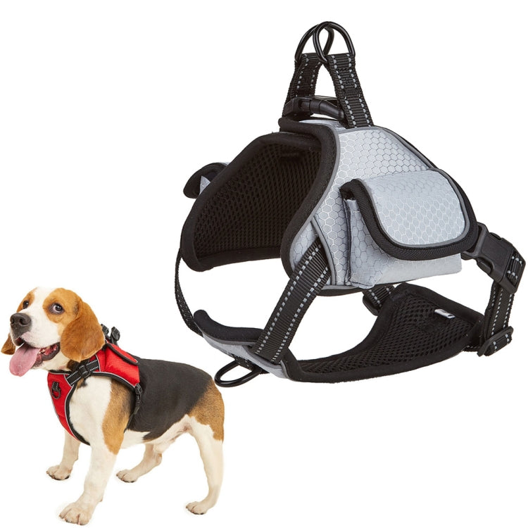 Distributed Load Soft Reflective Pet Chest Strap, Size: