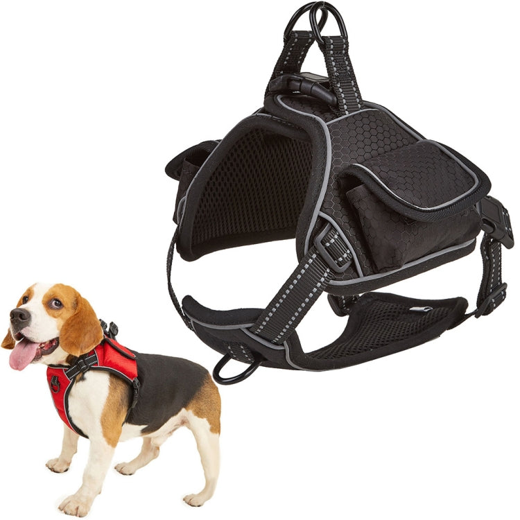 Distributed Load Soft Reflective Pet Chest Strap, Size: