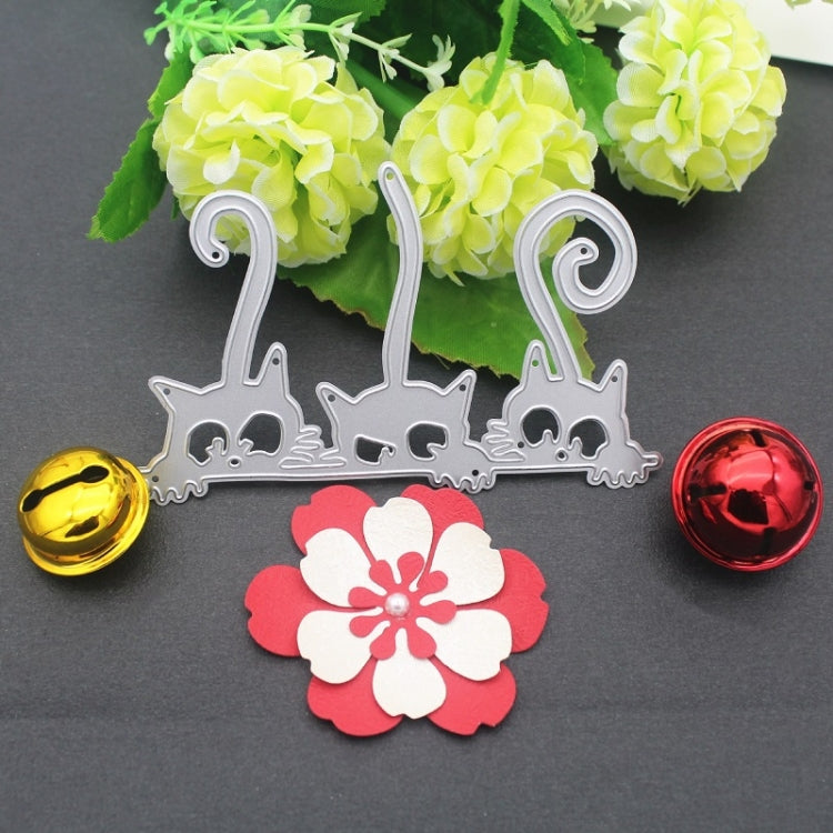 Three Kittens Metal Embossing Cutting Die(67x108mm)