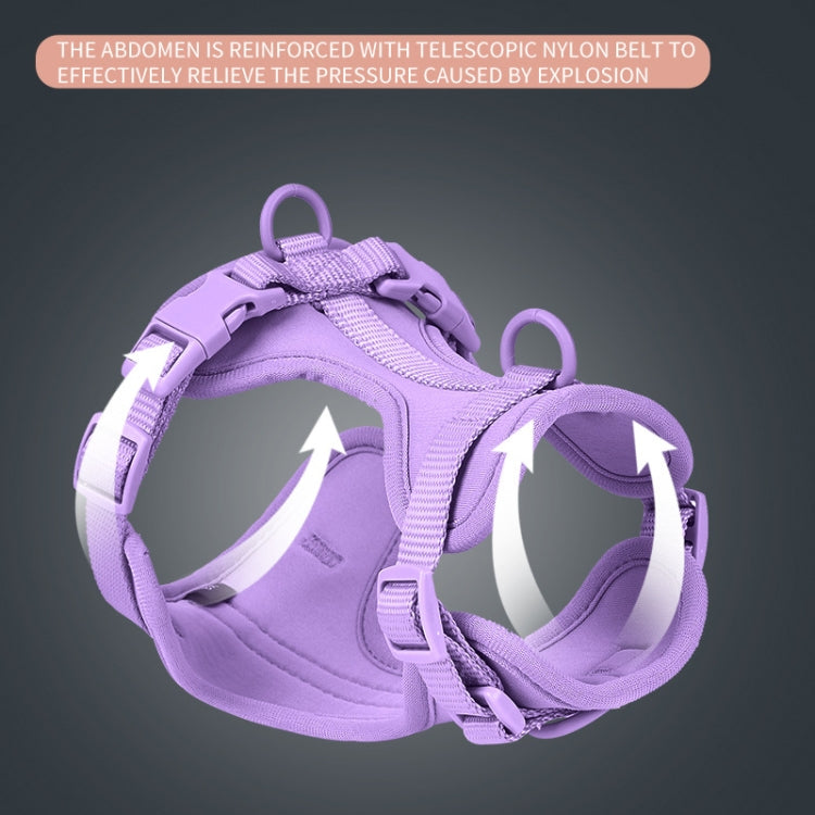 Pet PVC Strap Macaron Color Dog Chest Strap, Size: