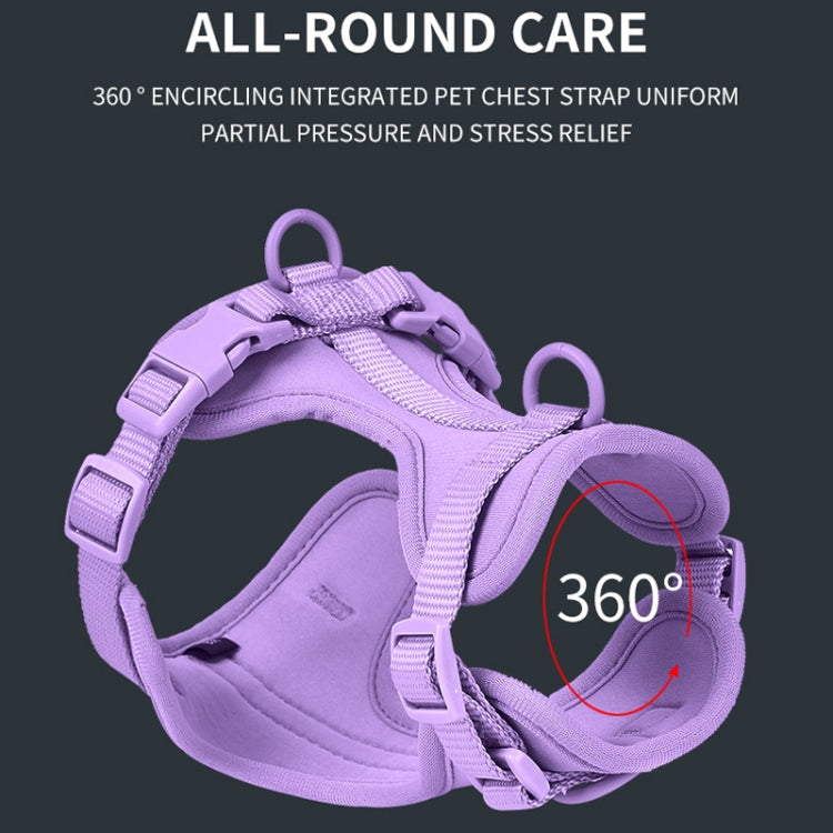 Pet PVC Strap Macaron Color Dog Chest Strap, Size: