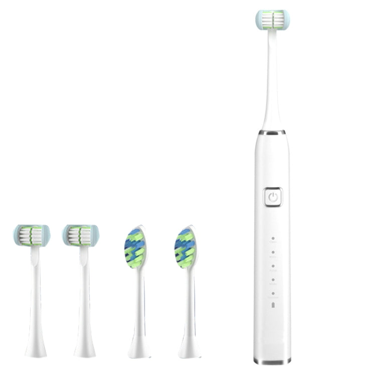 3D Sound Waves Three Sided U Shaped Brush Head Wrapped Electric Toothbrush