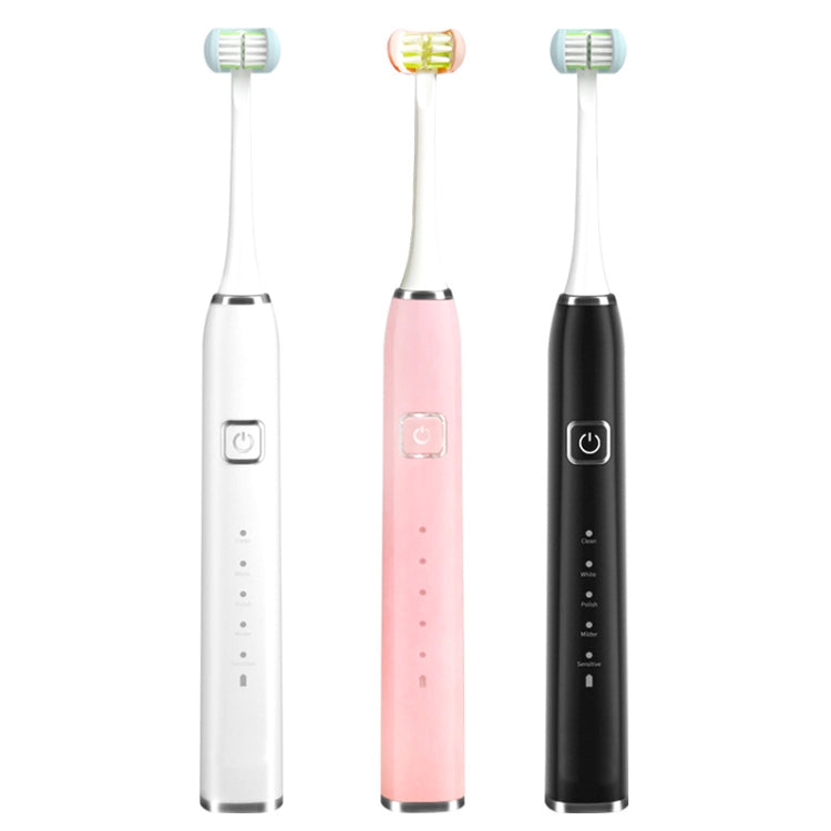 3D Sound Waves Three Sided U Shaped Brush Head Wrapped Electric Toothbrush