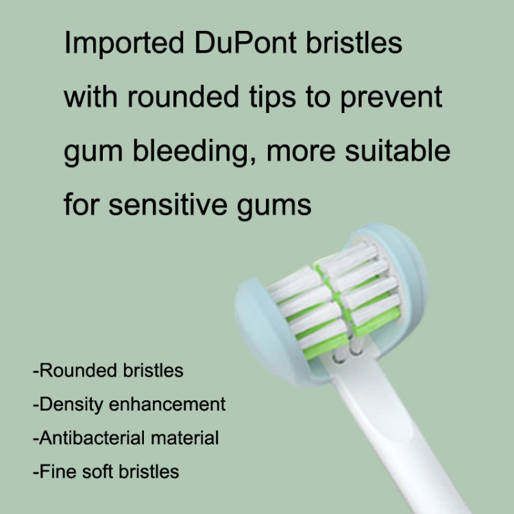 3D Sound Waves Three Sided U Shaped Brush Head Wrapped Electric Toothbrush