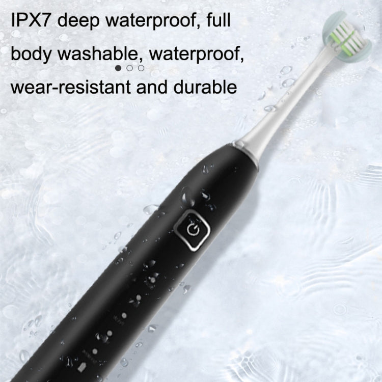 3D Sound Waves Three Sided U Shaped Brush Head Wrapped Electric Toothbrush