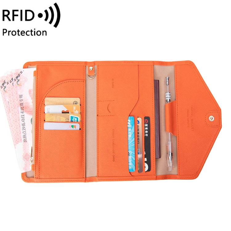 1655 RFID Anti-magnetic Anti-theft Passport Bag Document Bag Card Bag