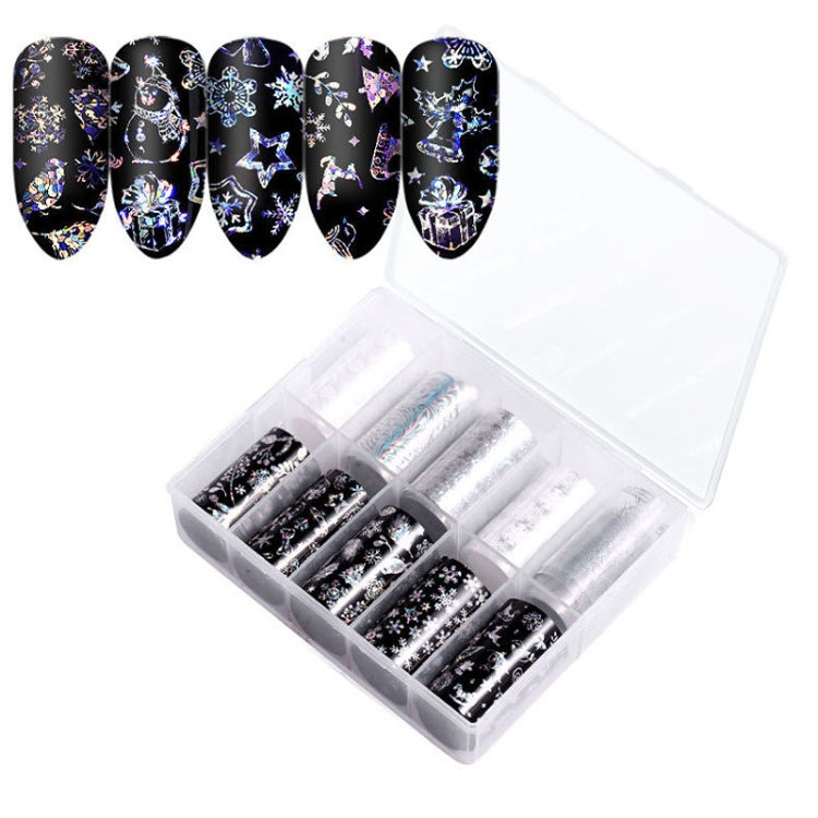TZ0257 4x100cm Halloween Christmas Nail Art Starry Sticker Set without Nails