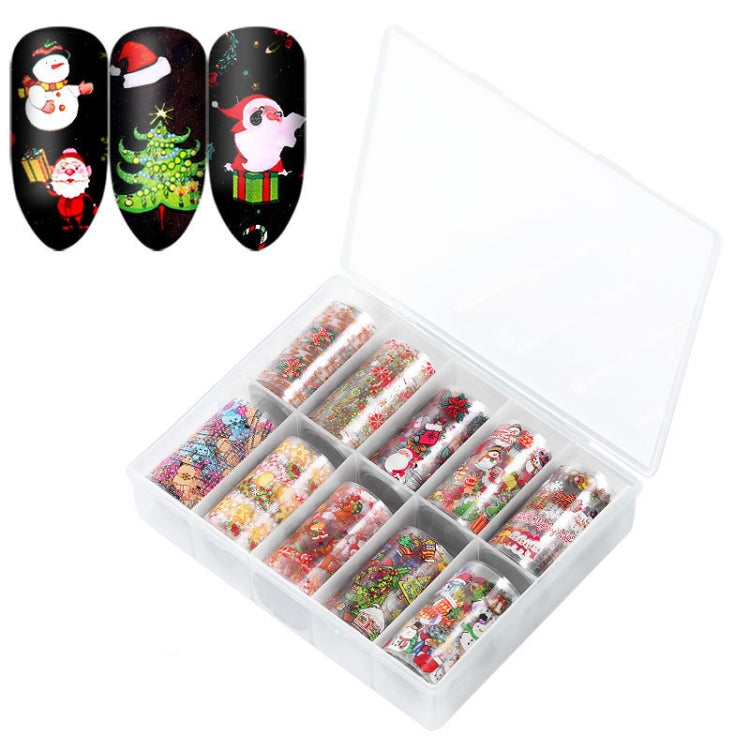 TZ0257 4x100cm Halloween Christmas Nail Art Starry Sticker Set without Nails