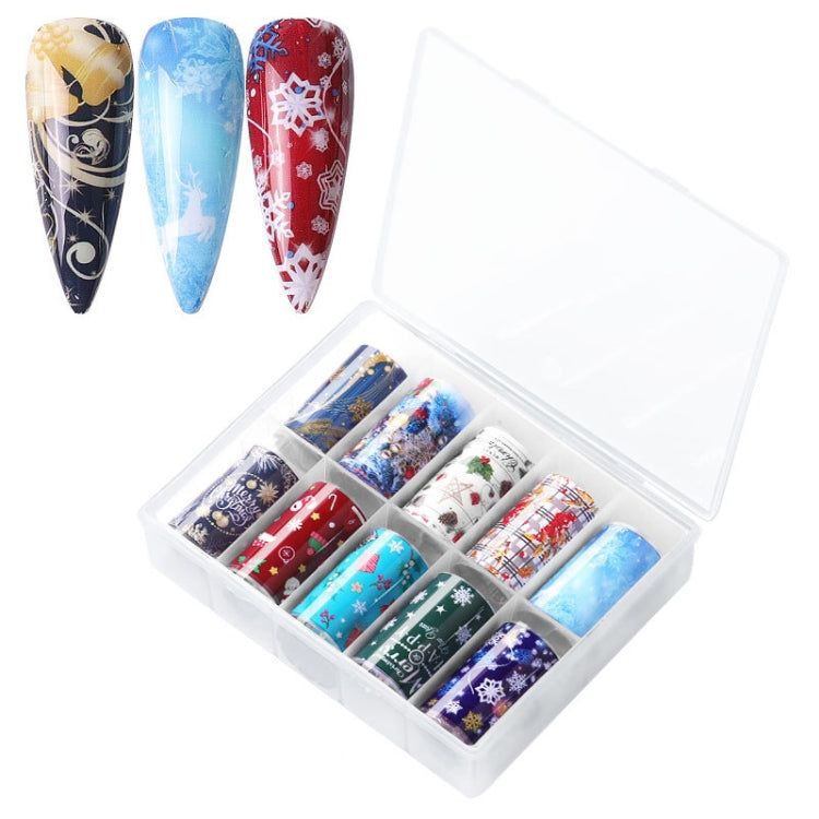 TZ0257 4x100cm Halloween Christmas Nail Art Starry Sticker Set without Nails