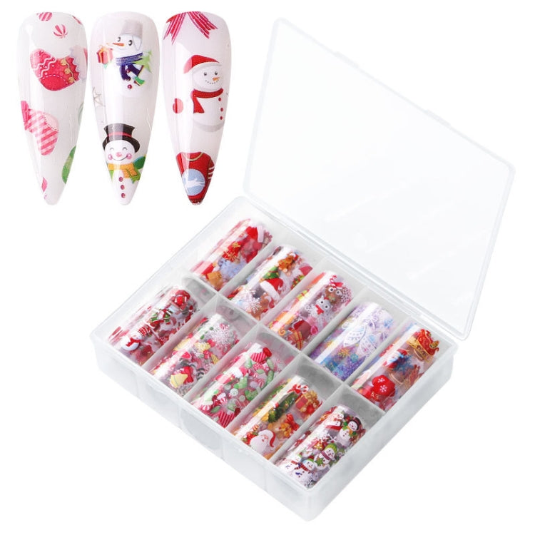 TZ0257 4x100cm Halloween Christmas Nail Art Starry Sticker Set without Nails
