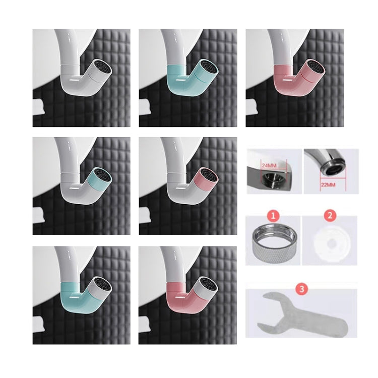 Faucet Extender Splashproof Universal Aerator, Color: Pink