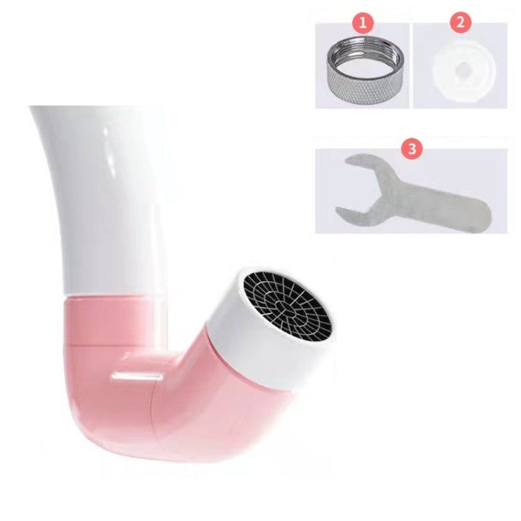 Faucet Extender Splashproof Universal Aerator, Color: Pink White+Tool