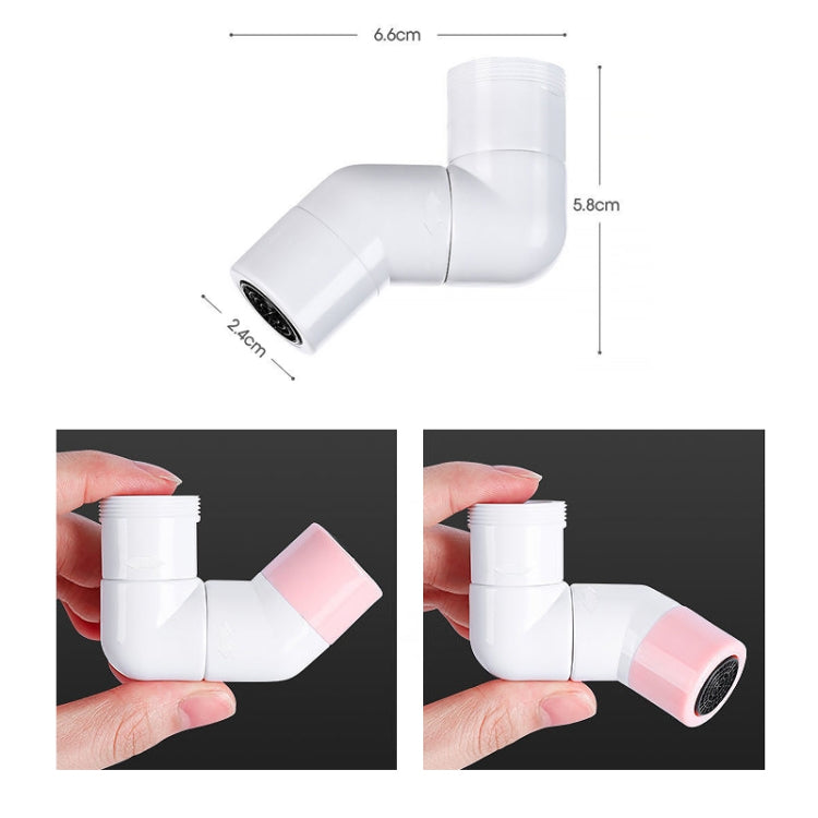 Faucet Extender Splashproof Universal Aerator, Color: Pink White+Tool