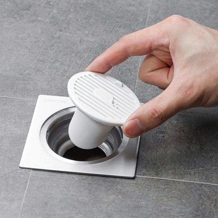 Sewer Deodorant Magnetic Suction Floor Drain Cover, Size: 3.65cm (White)