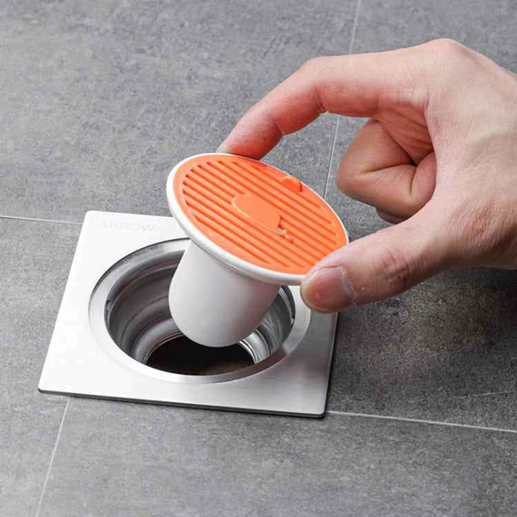 Sewer Deodorant Magnetic Suction Floor Drain Cover, Size: 3.65cm (Orange)