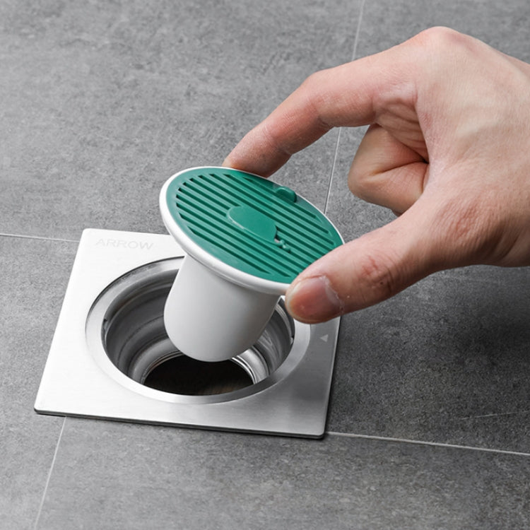 Sewer Deodorant Magnetic Suction Floor Drain Cover, Size: 3.65cm (Green)