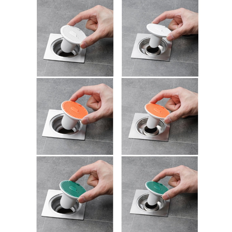 Sewer Deodorant Magnetic Suction Floor Drain Cover, Size: 3.65cm (Green)