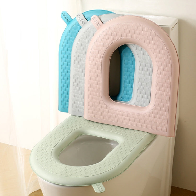 Household Thickened Waterproof Washable Toilet Seat, Color: Blue