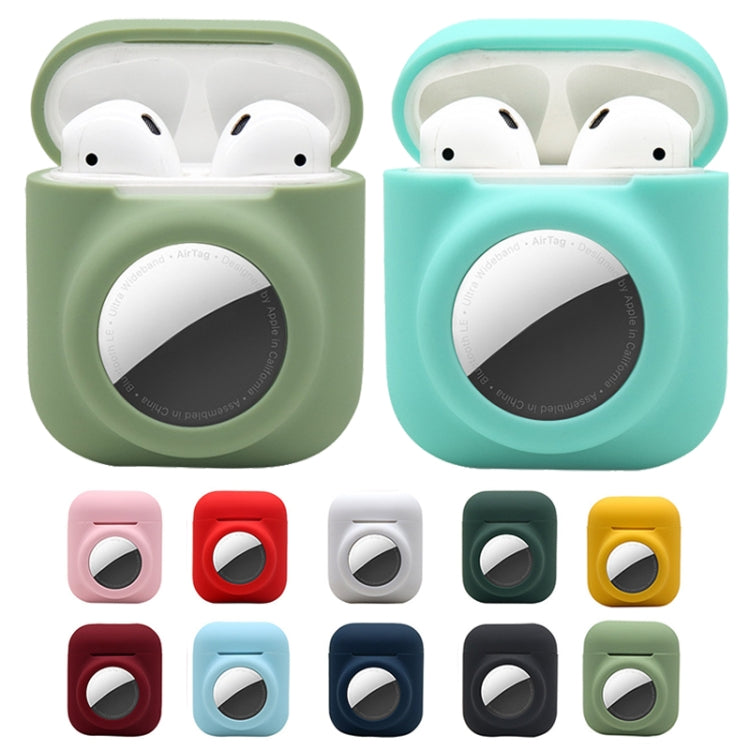 2PCS 2 In 1 Earphone Protective Case Tracker Cover For AirTag / Airpods 2