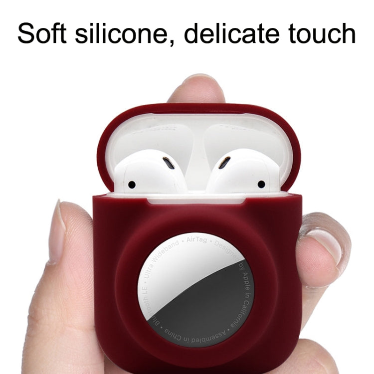 2PCS 2 In 1 Earphone Protective Case Tracker Cover For AirTag / Airpods 2