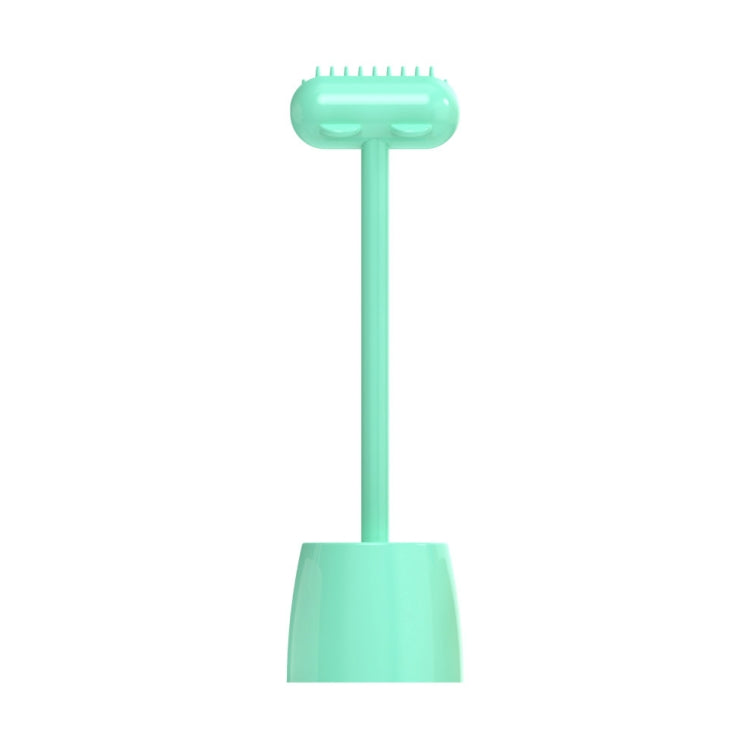 Pet Cat and Dog Supplies Long Handle Comb With Base
