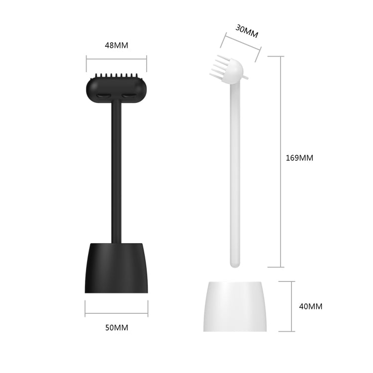 Pet Cat and Dog Supplies Long Handle Comb With Base