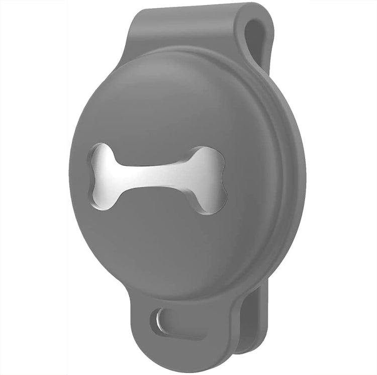 2 PCS JJ10134 Bone Shaped Pet Tracker Silicone Cover with Clip Function For Airtag